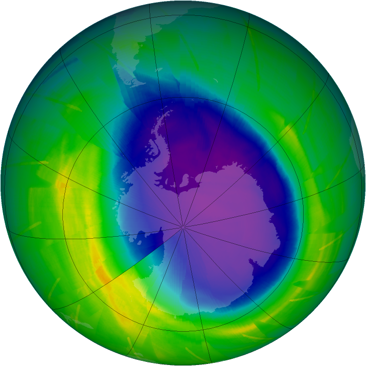 Ozone Map 2009-10-05